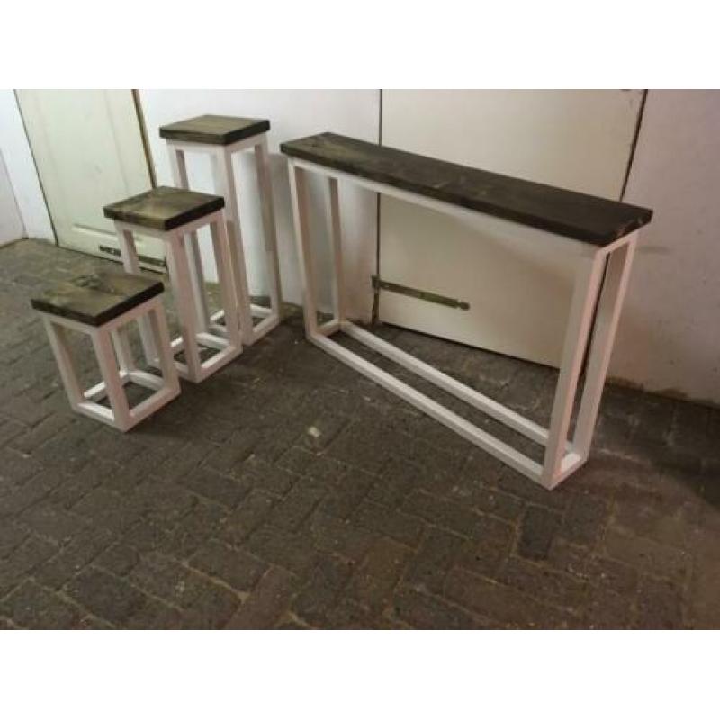 div modellen,kleuren massief houten sidetables,maatwerk