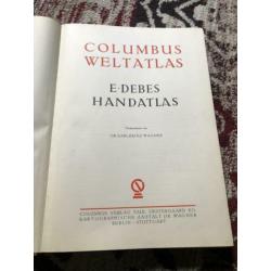 Columbus wereldatlas uit 1955