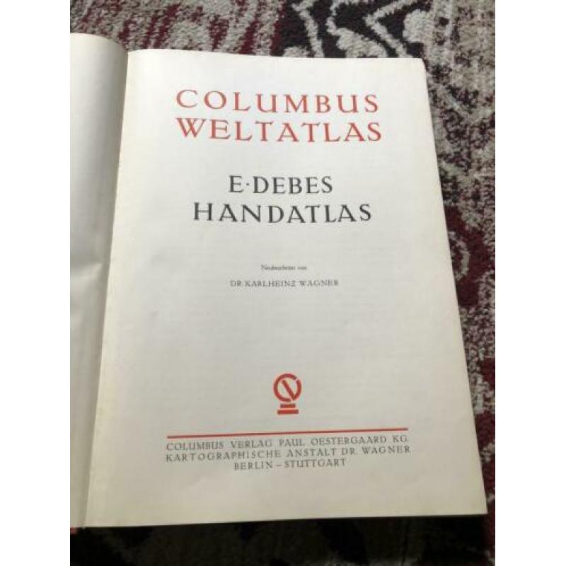 Columbus wereldatlas uit 1955