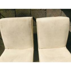 Eettafel stoelen, gebruikt. Voor beide tezamen €10,-