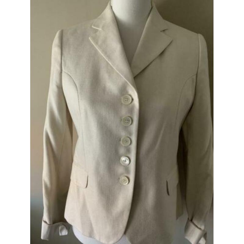 Beige blazer jasje maat 38 purdey