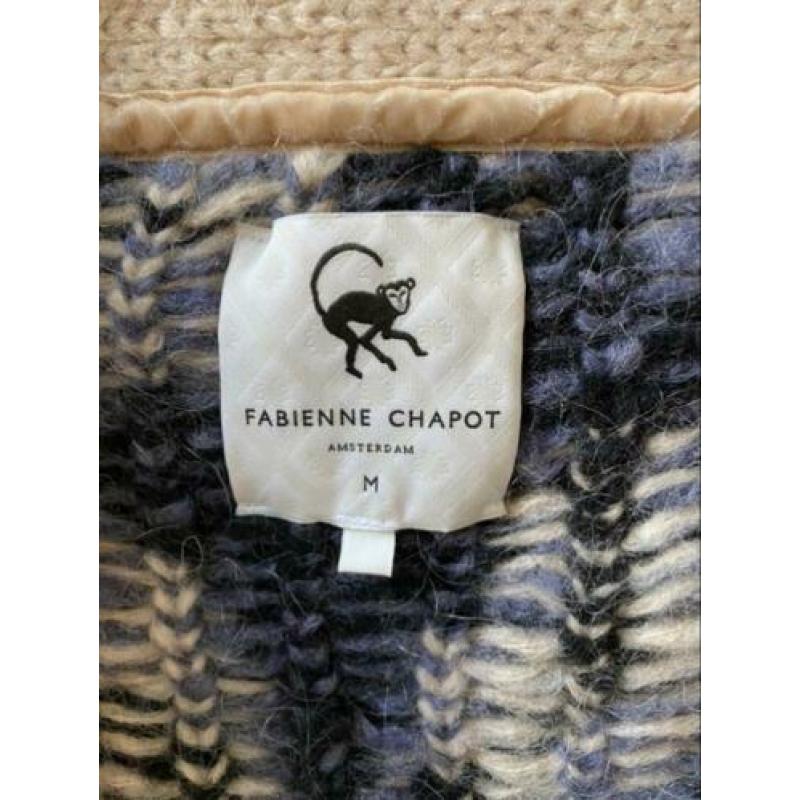 Fabienne chapot vest maat M mohair panterprint