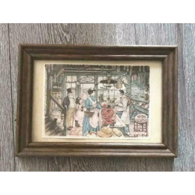 4 stuks Anton Pieck in lijst