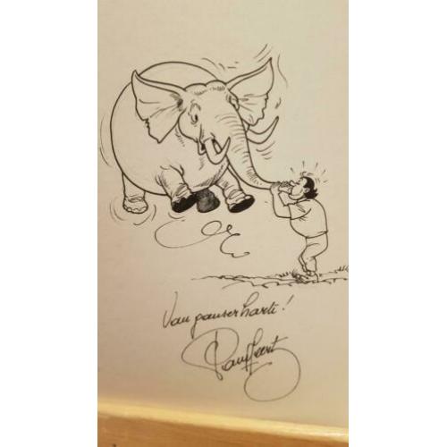 Originele tekening Suske en Wiske Paul Geerts