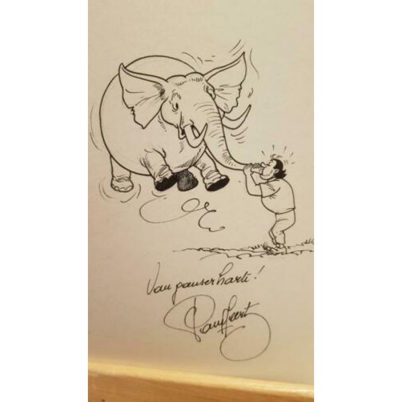 Originele tekening Suske en Wiske Paul Geerts