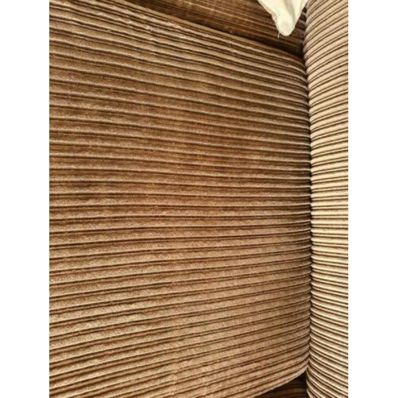 Retro bruine corduroy rib bank