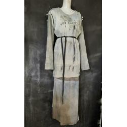 mold effect jurk nieuw annDemeulemeester laagjes handgeverfd