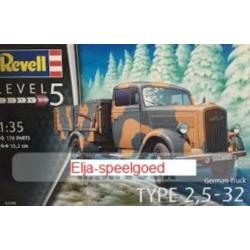 NIEUW Revell 1:35 German Truck TYPE 2,5-32 3250 modelbouw