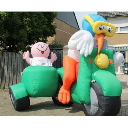 doe opblaasbare baby opblaas te huur geboorte ooievaar huren