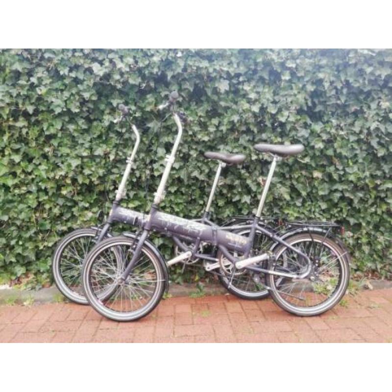 Zeer goed aluminum setje vouwfietsen met versnellingen