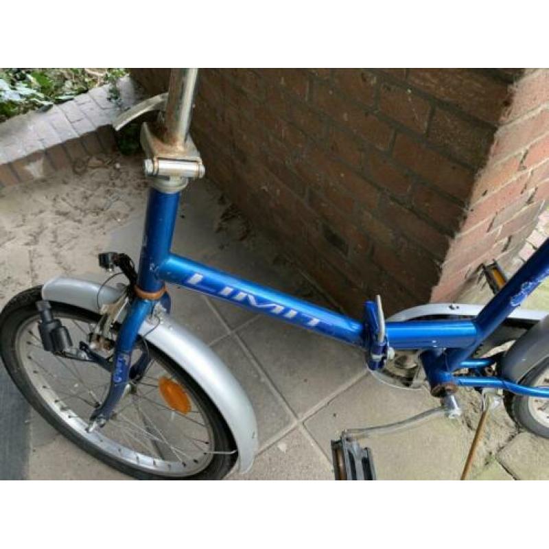 Vouwfiets met terugtraprem ..