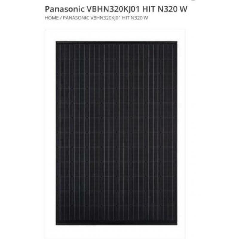 LAATSTE 9 Nieuwe!!! fullblack zonnepanelen Panasonic.