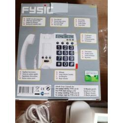 Fysic senioren telefoon huistelefoon wit / cremekleurig