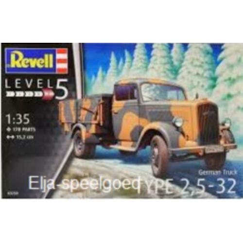 NIEUW Revell 1:35 German Truck TYPE 2,5-32 3250 modelbouw