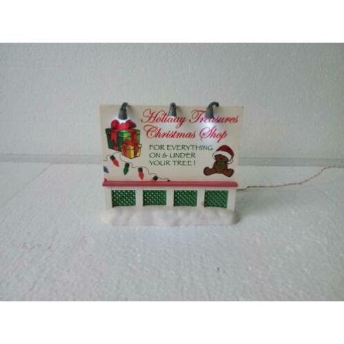 Lemax Reclamebord kerstdorp kersthuisjes kerst