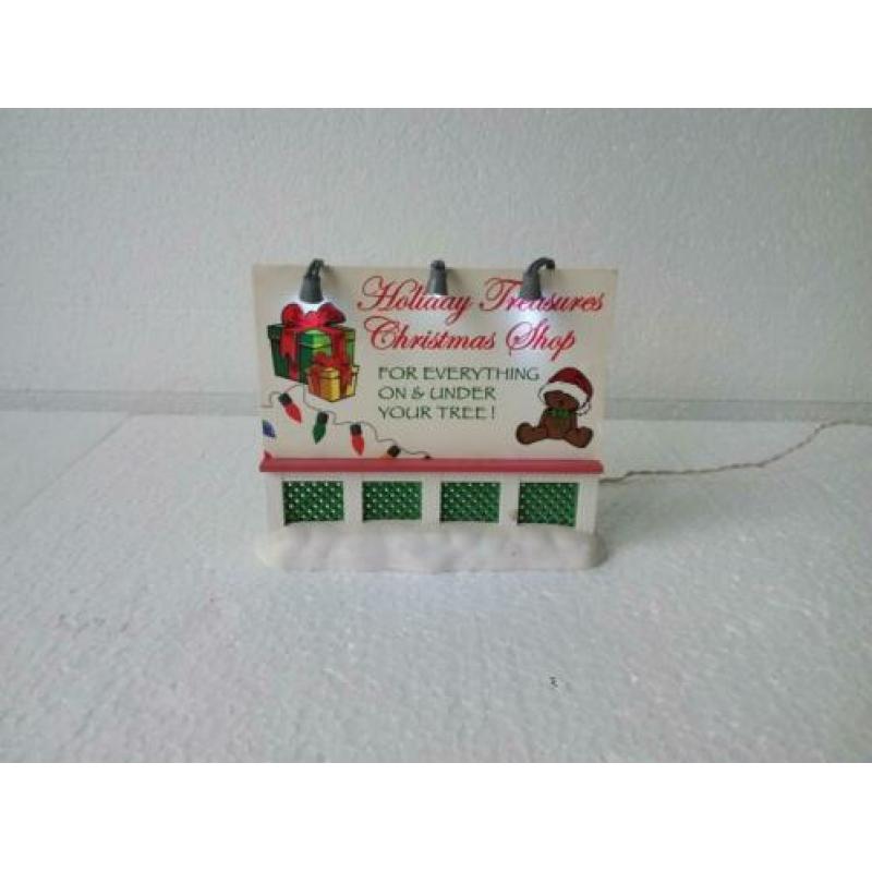 Lemax Reclamebord kerstdorp kersthuisjes kerst