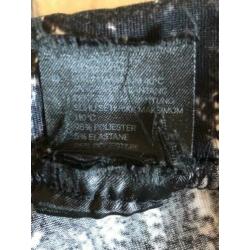Ka116 zwart/wit legging maat M beetje gladde stof