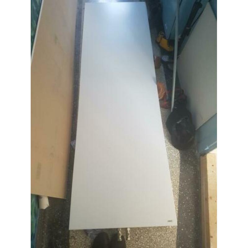Zgan verticale radiator plat vlak wit vasco