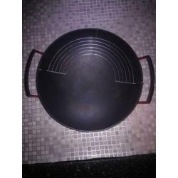 creuset wokpan gietijzer
