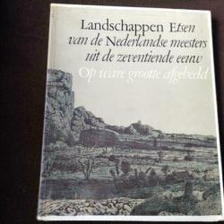 Landschappen, Etsen van NL meesters 17de eeuw, ware grootte!