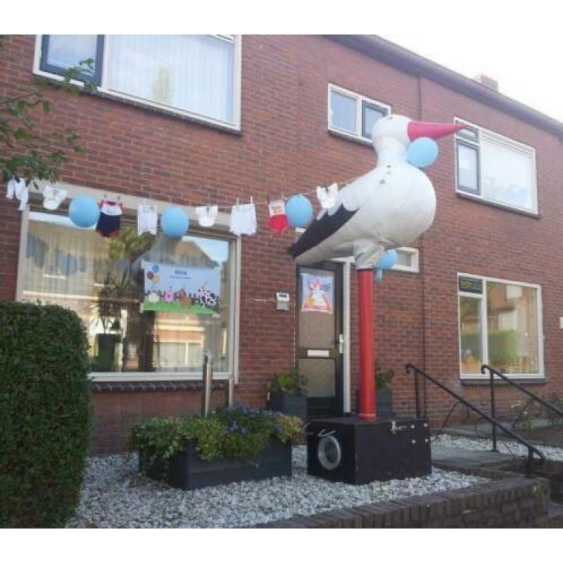 doe opblaasbare baby opblaas te huur geboorte ooievaar huren