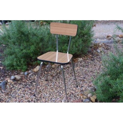 Brocante - 3 Formica-stoeltjes!