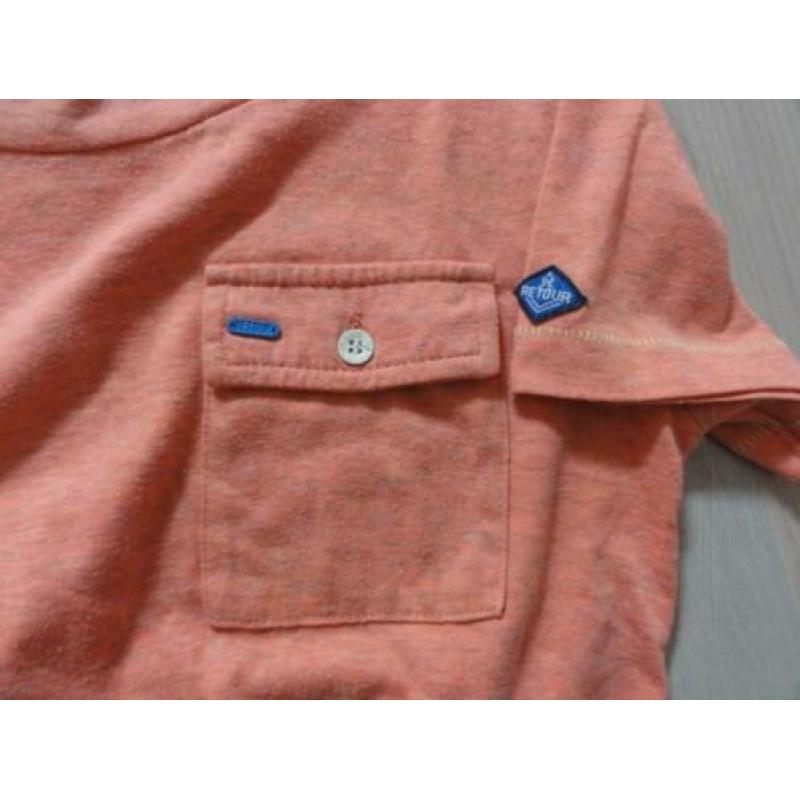 Retour t-shirt oranje maat 10 = 140