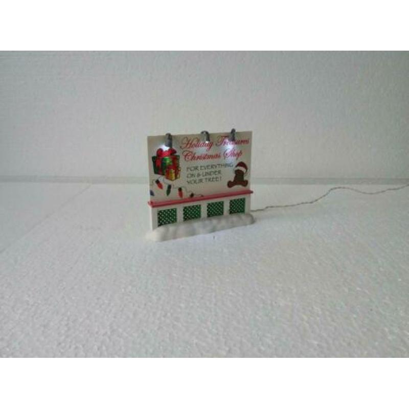 Lemax Reclamebord kerstdorp kersthuisjes kerst