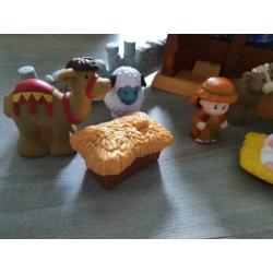 Kerststal little people