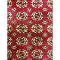 Vintage Bokhara vloerkleed rood Perzische style wol 172x246
