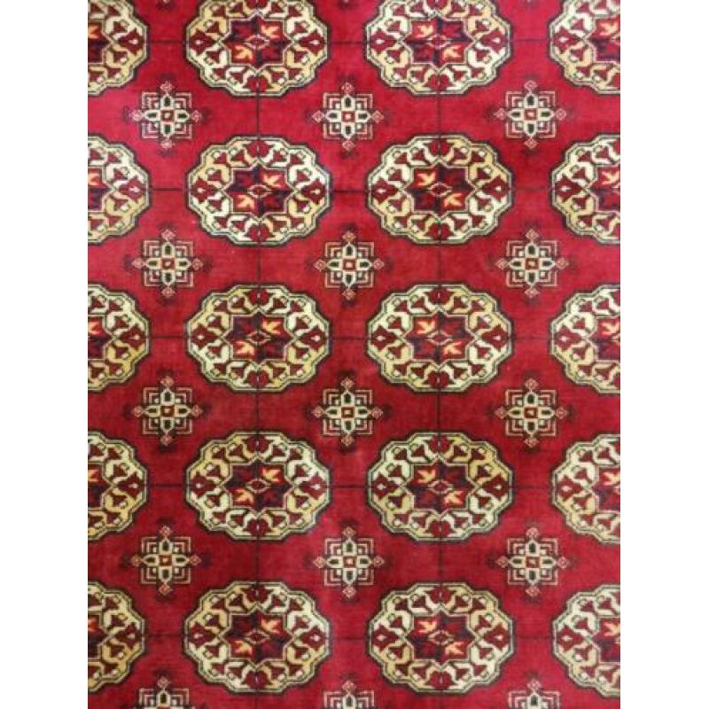 Vintage Bokhara vloerkleed rood Perzische style wol 172x246