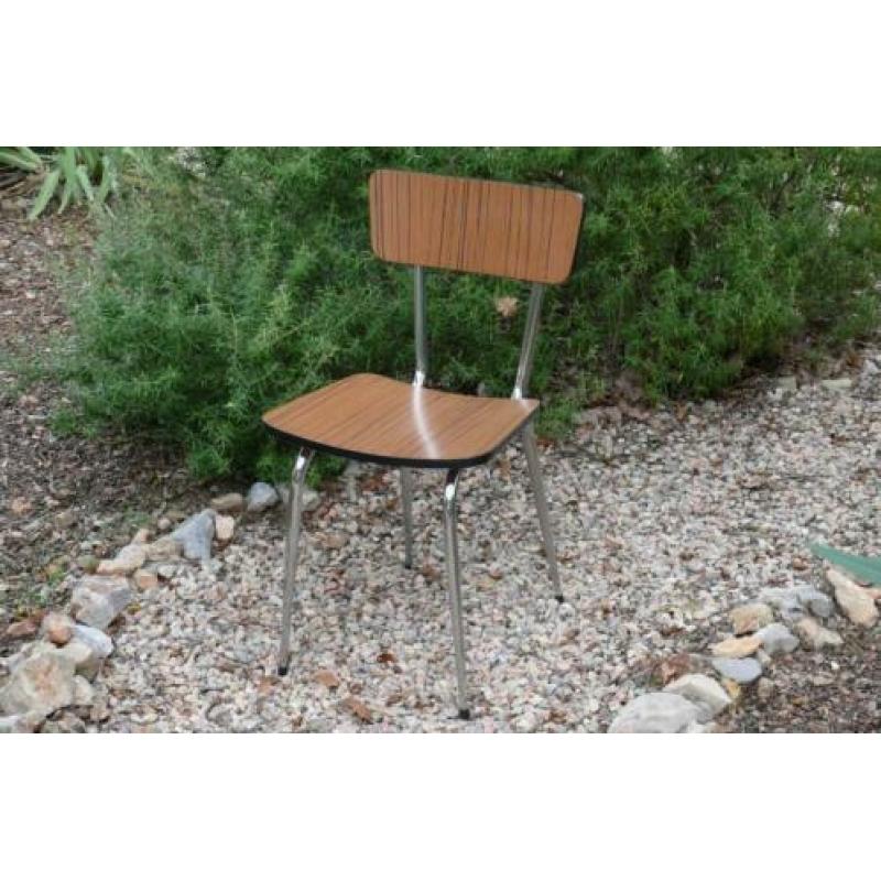 Brocante - 3 Formica-stoeltjes!