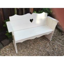 Landelijk brocante tuinbank