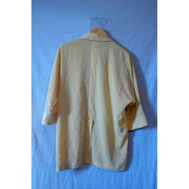 Gele Vintage Jas - maat 40 - made in Hong Kong