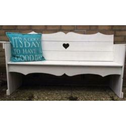 Landelijk brocante tuinbank