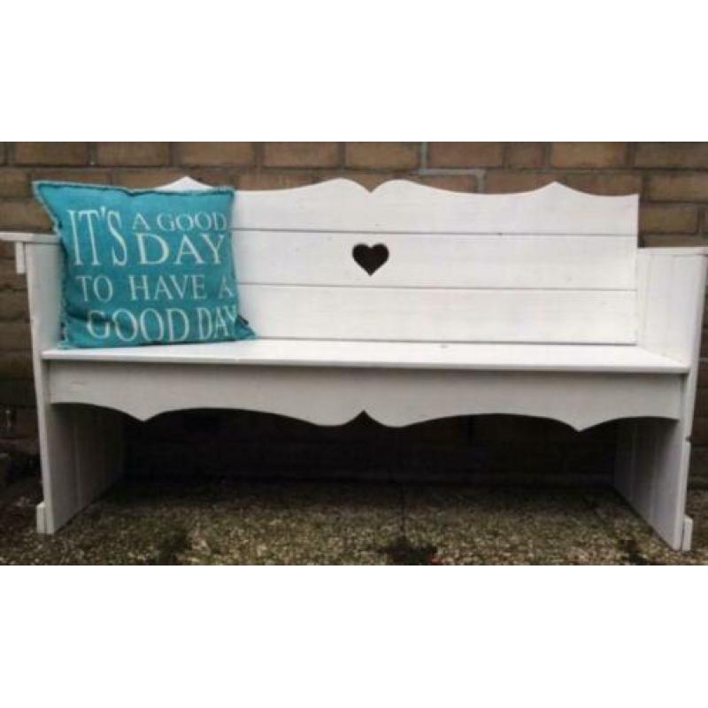 Landelijk brocante tuinbank