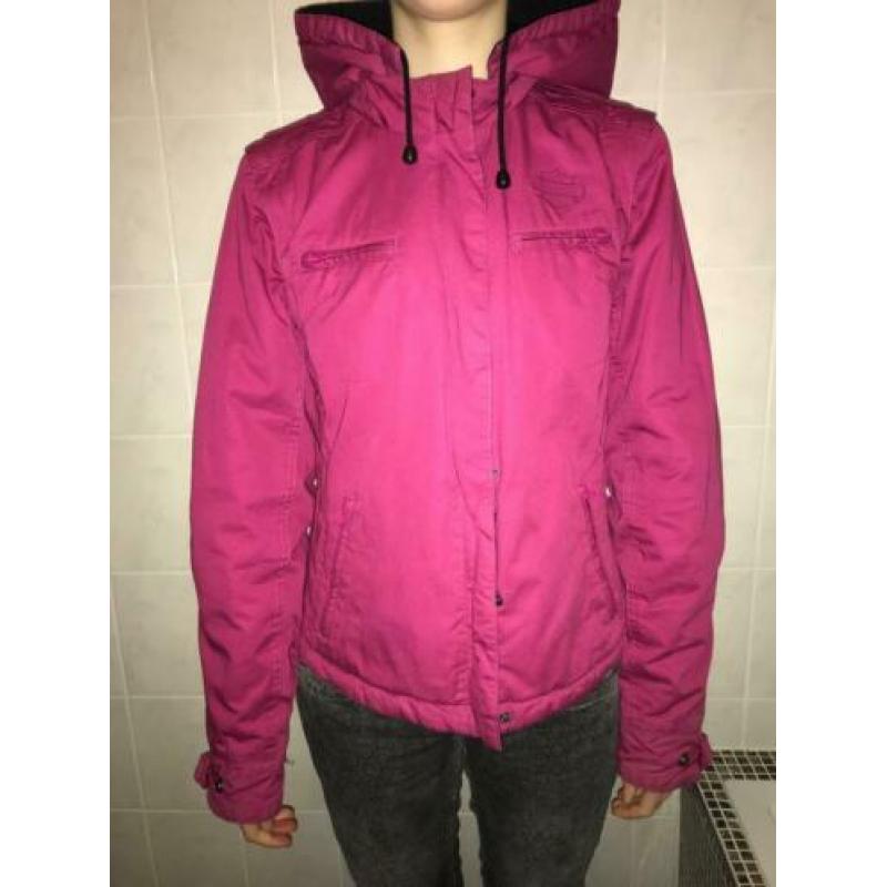 Winterjas dames Harley Davidson 3in1 jas bodywarmer 2-zijdig