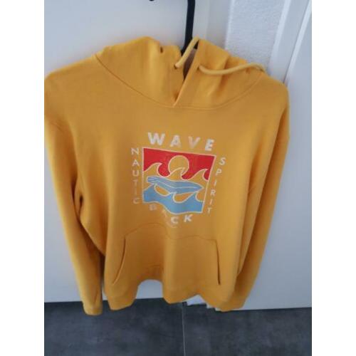 Jack en Jones gele hoodie/trui maat S