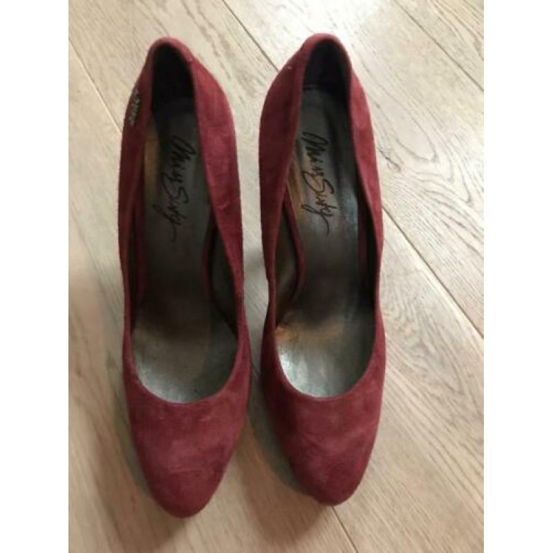 Miss sixty velvet pumps rood maat 41 en 37