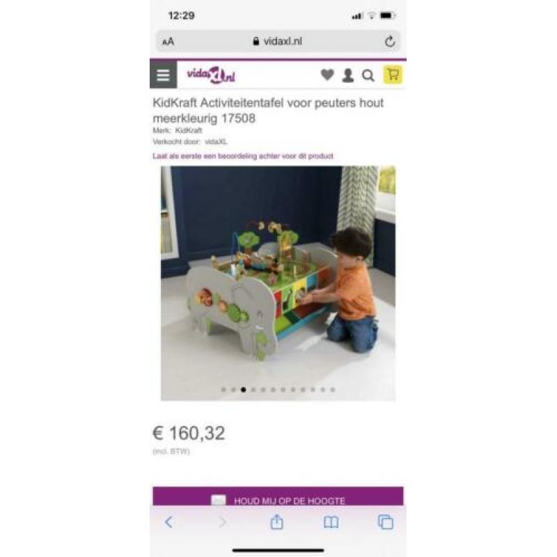 Houten speeltafel baby/peuter
