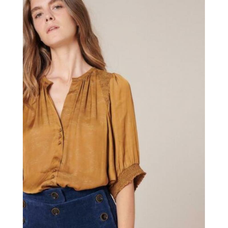 SESSUN prachtige Blouse maat M Huid Coll NIEUW ww 135,--