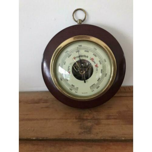 Antieke vintage barometer hout