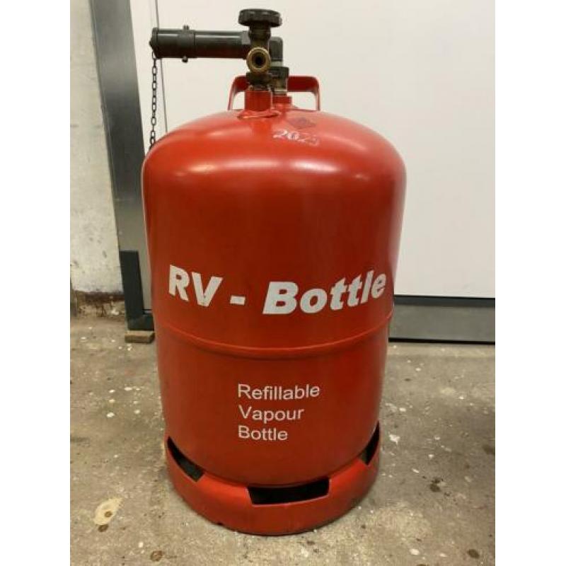 Zelf hervulbare gasfles lpg met Truma duo control