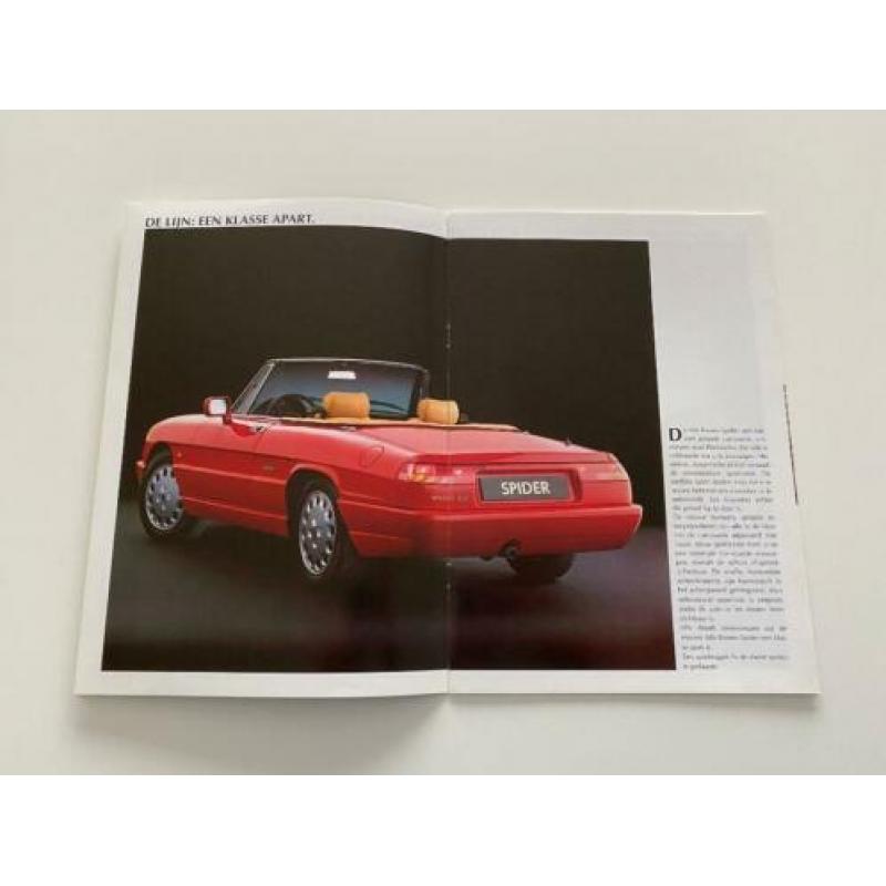 Alfa Romeo Spider 2.0 (Type 4) Brochure 1990