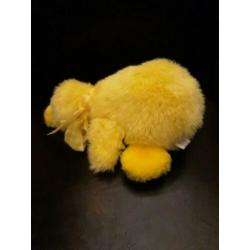L.dake en an gele eend 22 cm pluch velours