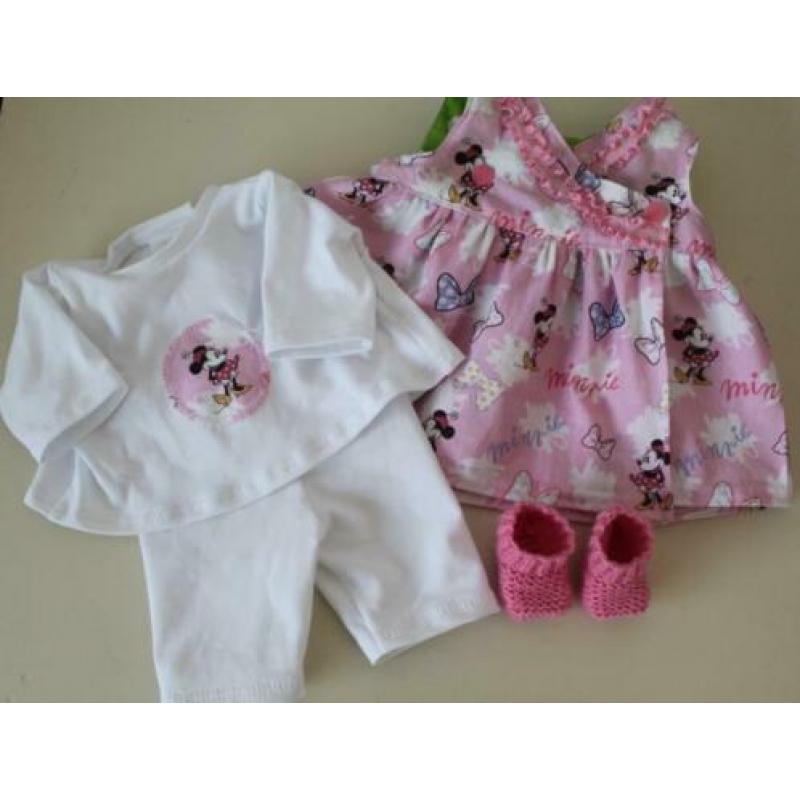 Poppenkleertjes voor de BB pop Overslagjurkje Minnie Mouse