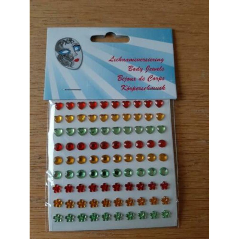 Gezicht steentjes glitter schmink facepaint