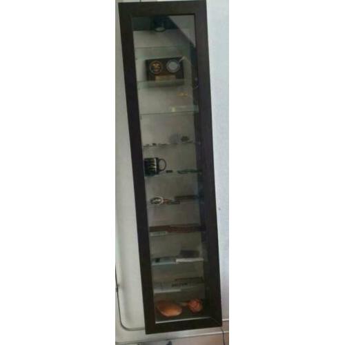 4x vitrinekasten met verlichting, prijs per stuk