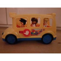 Fisher-Price schoolbus met poppetjes als nieuw