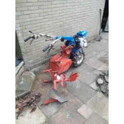 Iseki KC350F tuinfrees met Tielburger wentelploeg